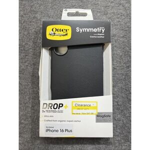 Otterbox Symmetry Series Apple iPhone 16 Plus Black Cactus‎ Leather MagSafe Case